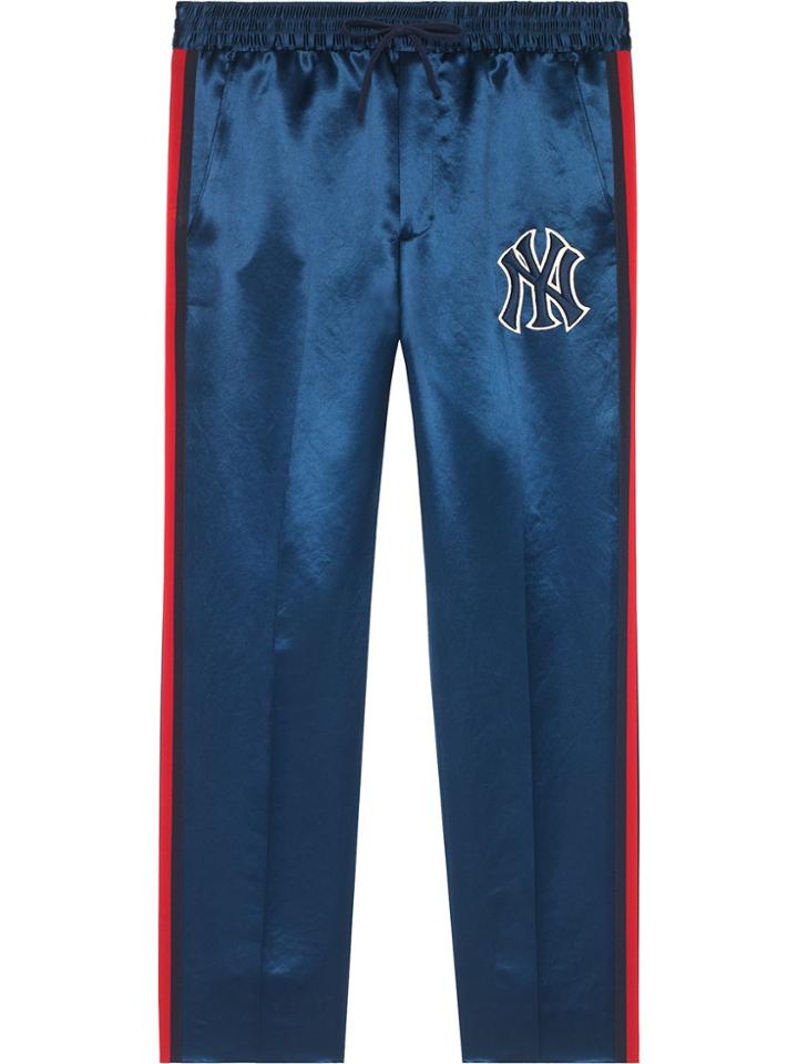 Gucci Pantalone Da Jogging Con Patch Ny Yankees&trade; - Blue