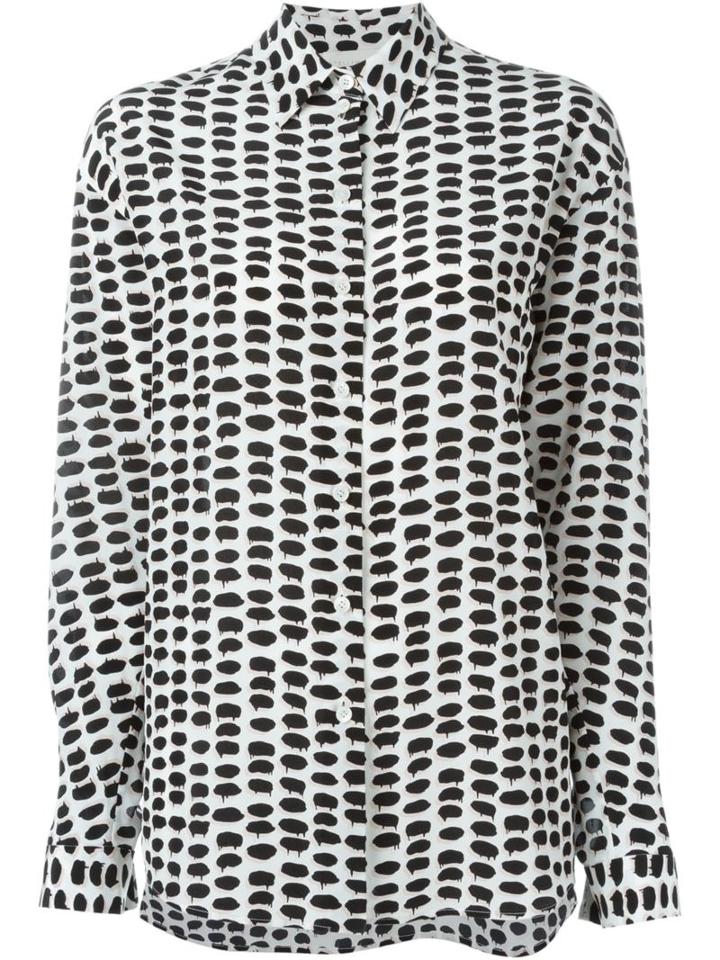 Stella Mccartney Printed Top, Women's, Size: 40, Black, Silk