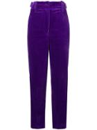 Joseph High-waisted Corduroy Trousers - Pink & Purple