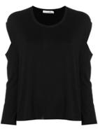 Rag & Bone /jean Open Shoulder T-shirt - Black