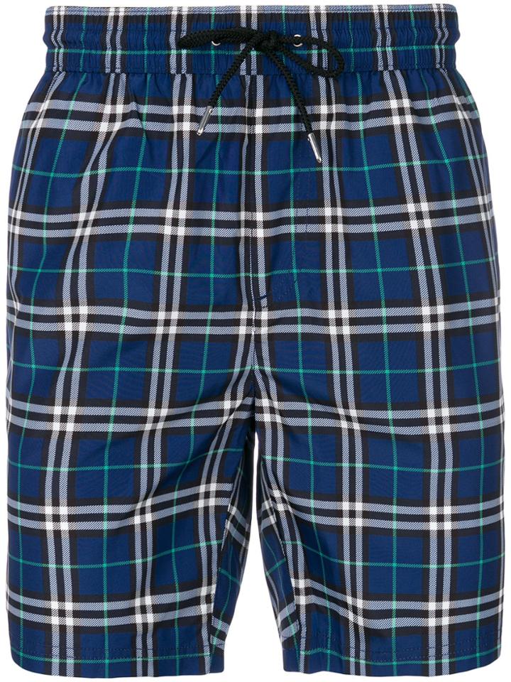 Burberry House Check Swim Shorts - Blue