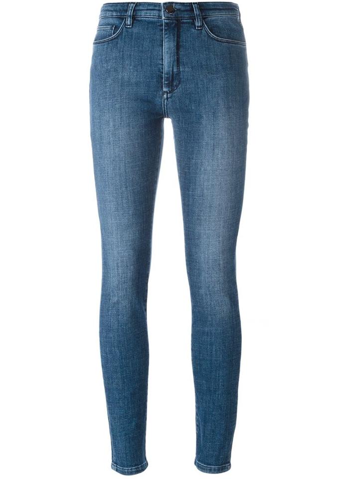 Victoria Victoria Beckham 'powerhigh' Jeans, Women's, Size: 25, Blue, Cotton/polyester/spandex/elastane