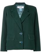 Yves Saint Laurent Vintage Flap Pockets Boxy Blazer - Green