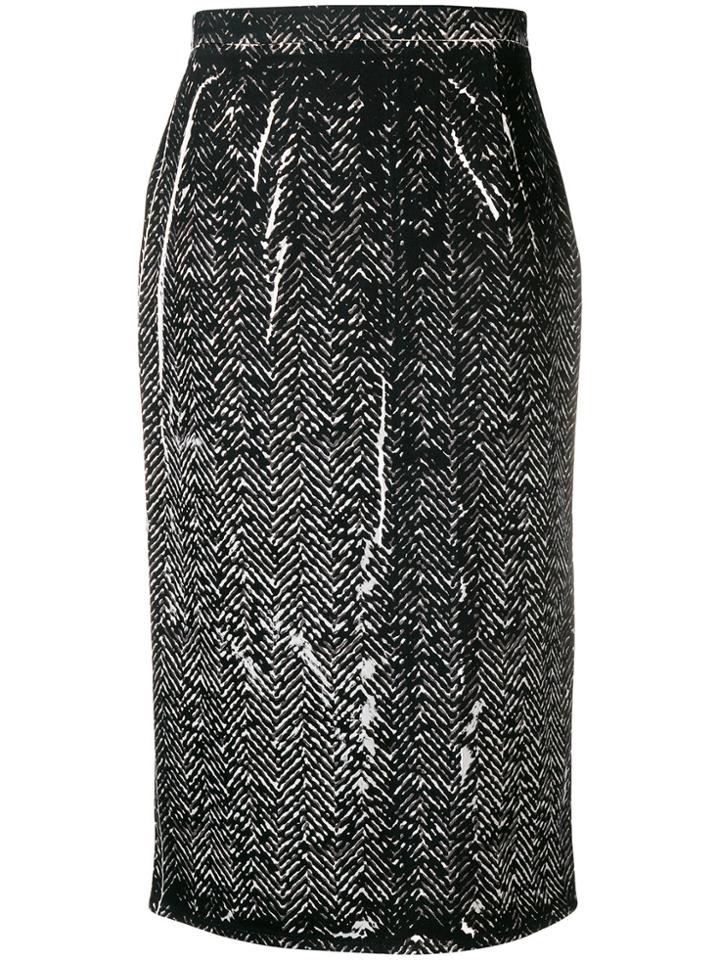 Prada Fitted Pencil Skirt - Black