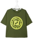 Fendi Kids Teen Ff Print T-shirt - Green