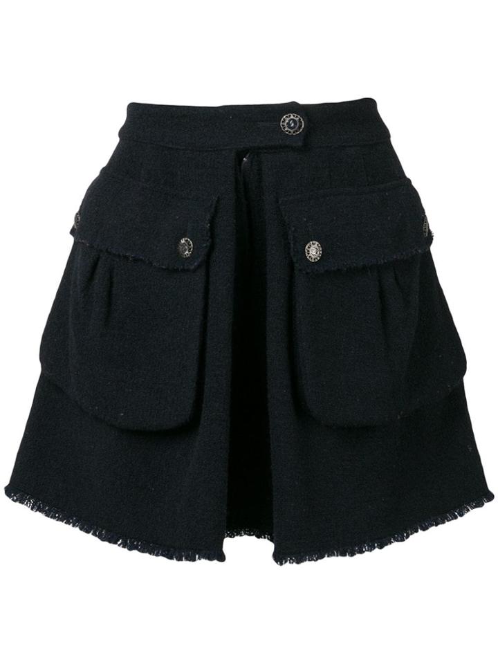 Chanel Vintage Tweed Skirt - Blue