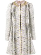 Giambattista Valli Embroidered Tweed Coat - Multicolour