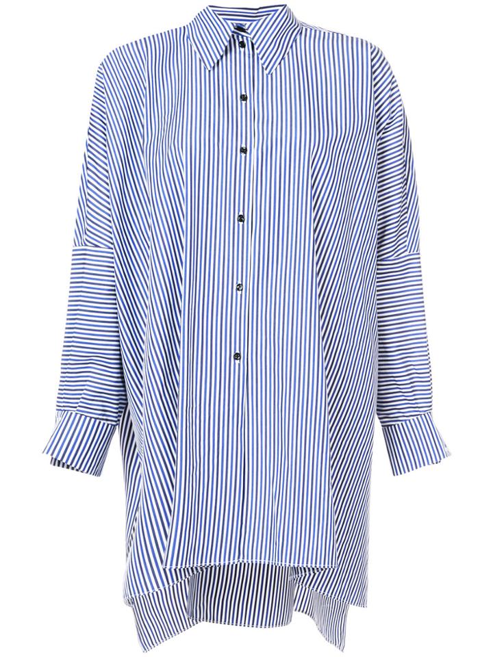 Martin Grant Long Striped Shirt - Green