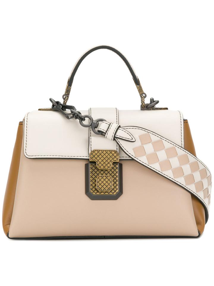 Bottega Veneta Mini Piazza Shoulder Bag - Nude & Neutrals