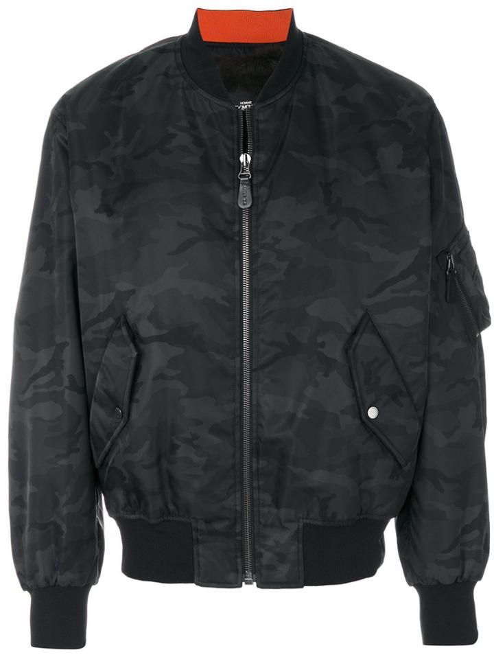 Yves Salomon Camouflage Jacket - Green