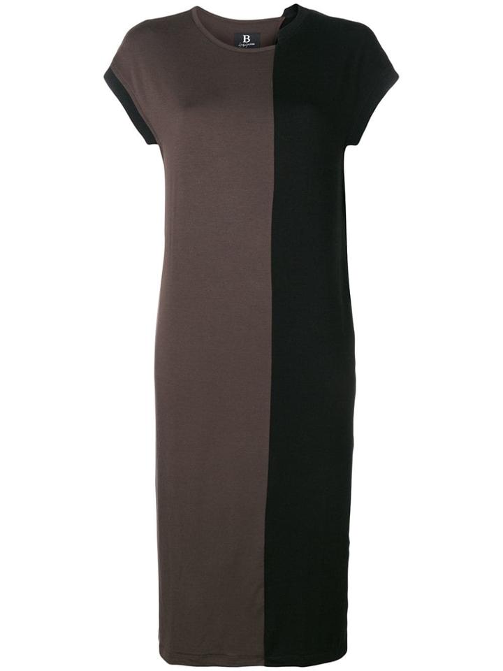 Yohji Yamamoto Colour-block T-shirt Dress - Black