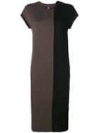 Yohji Yamamoto Colour-block T-shirt Dress - Black