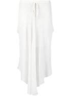Lost & Found Ria Dunn Asymmetric Drawstring Skirt - White