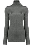 Dondup Roll Neck Fitted Top - Grey