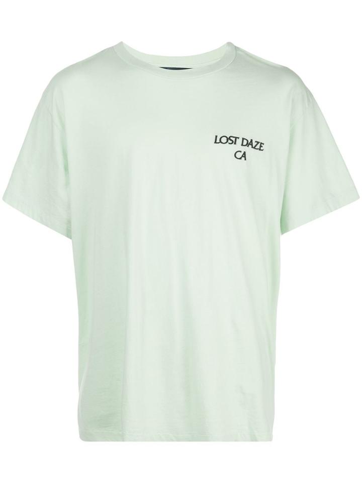 Lost Daze Collage Skull-print T-shirt - Green