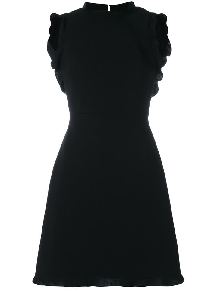Miu Miu Open Back Mini Dress - Black