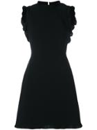 Miu Miu Open Back Mini Dress - Black