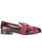 Chloé Olly Fringed Loafers - Pink & Purple