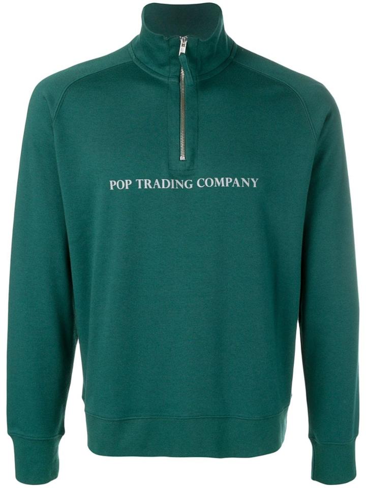 Pop Trading International Logo Printed Sweatshirt - Green