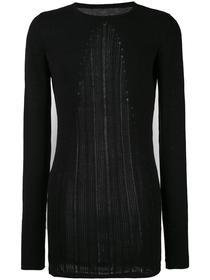 A New Cross Crew Neck Sweater - Black