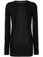 A New Cross Crew Neck Sweater - Black