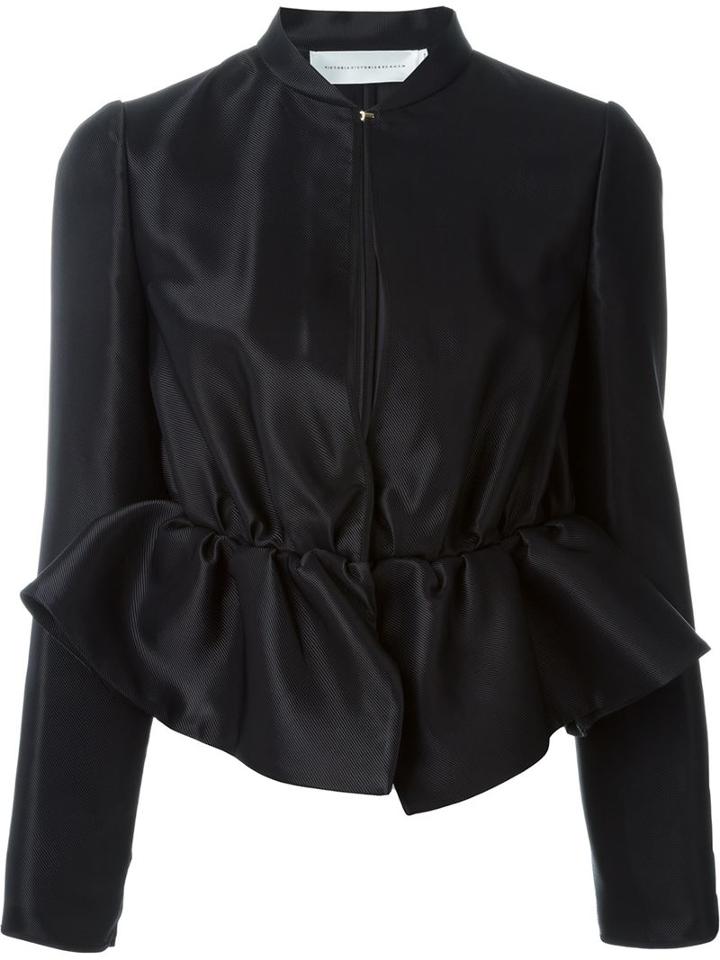 Victoria Victoria Beckham Ruffled Peplum Jacket