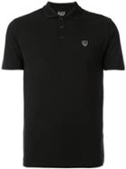 Ea7 Emporio Armani Logo Shied Polo Shirt - Black