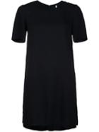 Adam Lippes Contrast Piping Crepe Dress, Women's, Size: 4, Black, Viscose