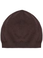 Rick Owens Knitted Cap - Brown