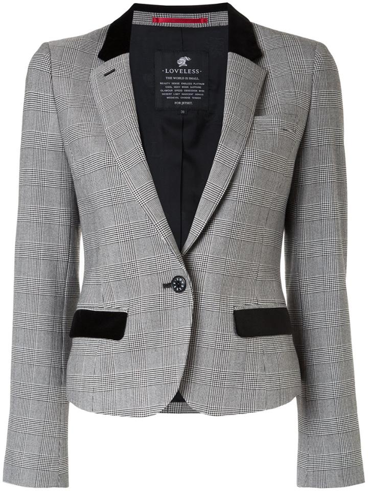 Loveless Fitted Tailored Blazer - Grey