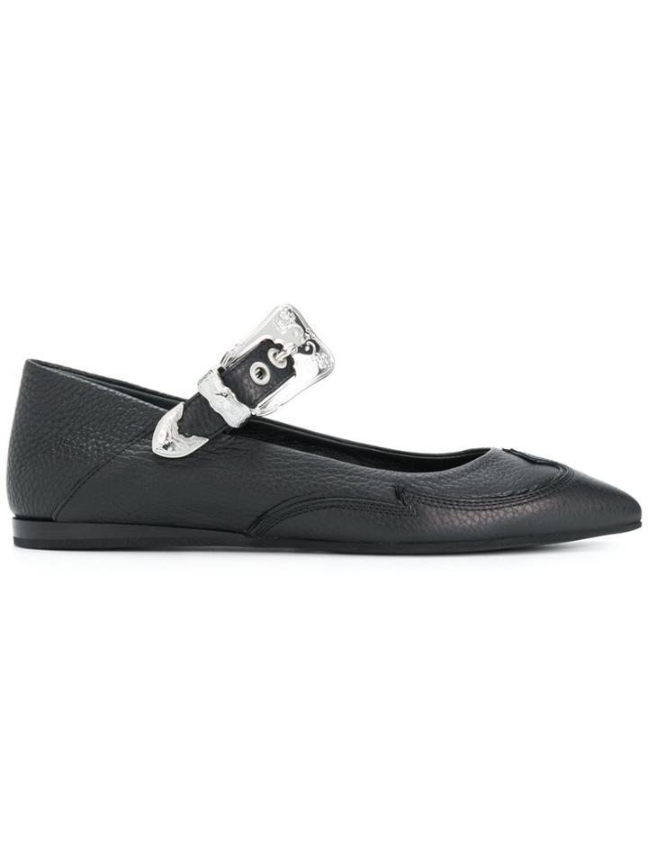 Mcq Alexander Mcqueen Western Detail Ballerinas - Black