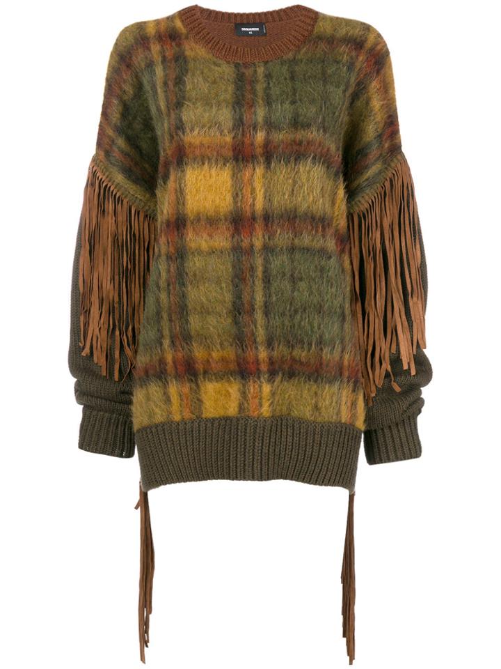 Dsquared2 Loose Checked Sweater - Green