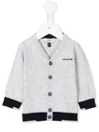 Armani Junior - V-neck Cardigan - Kids - Cotton - 6 Mth, Grey