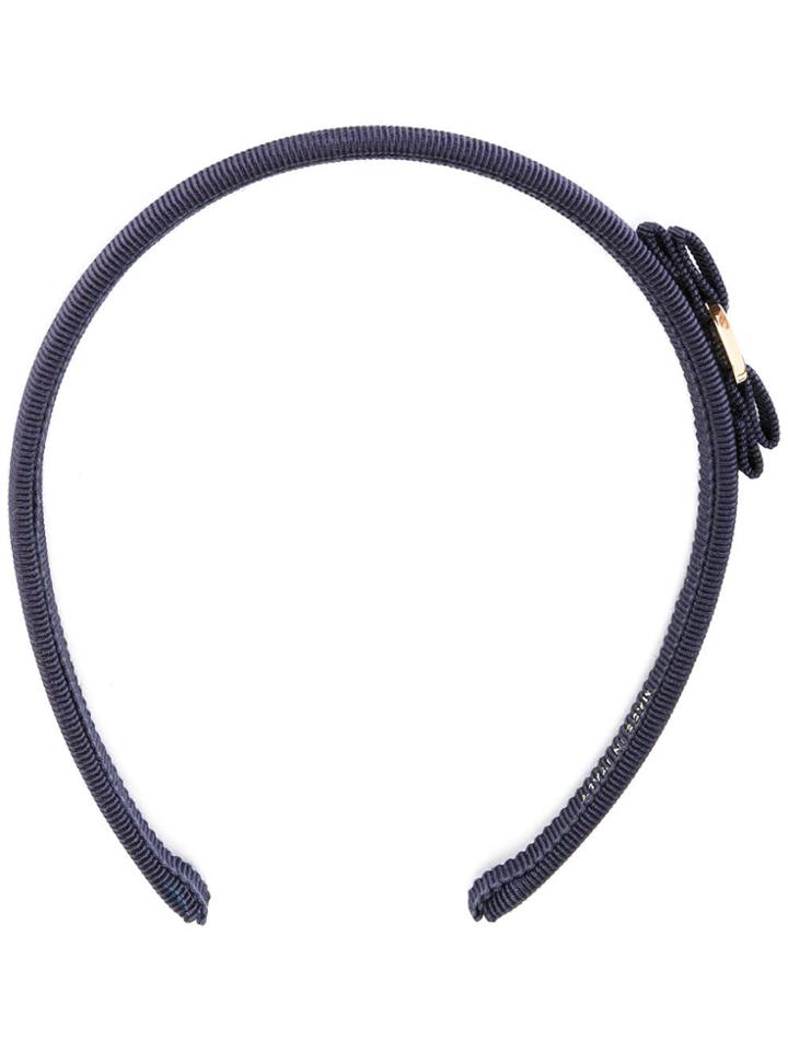 Salvatore Ferragamo Bow Hairband - Blue