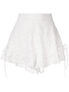 Sir. Elodie Ruffle Short - White