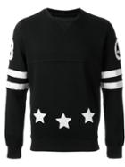 Hydrogen Hockey Crew Neck Sweatshirt, Men's, Size: M, Black, Cotton