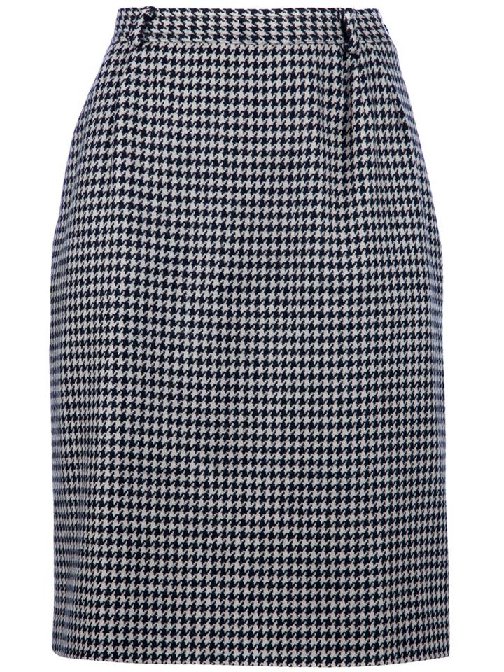 Valentino Vintage Houndstooth Skirt
