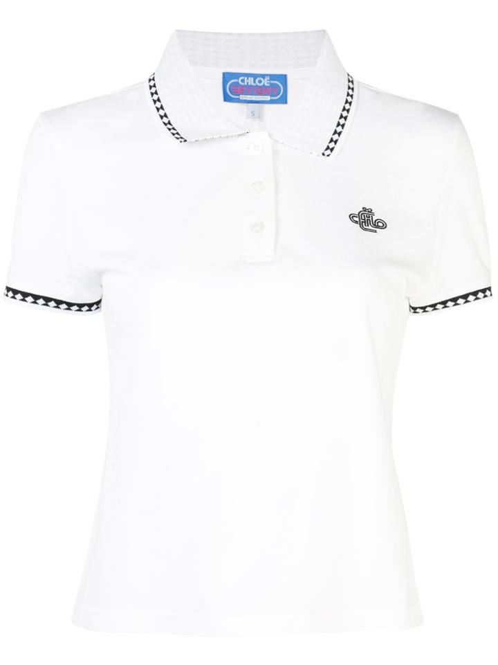 Opening Ceremony X Chloë Sevigny Embroidered Polo Shirt - White