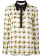 Christopher Kane Allover Printed Flower Shirt - White