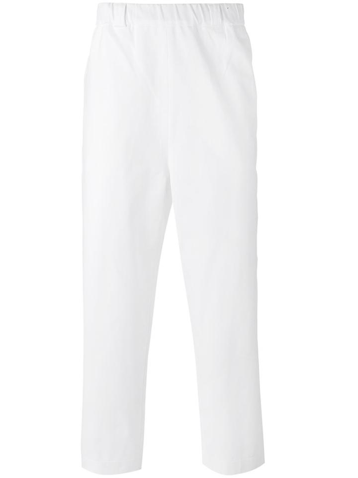 Lucio Vanotti Wide-leg Trousers, Men's, Size: 4, White, Cotton