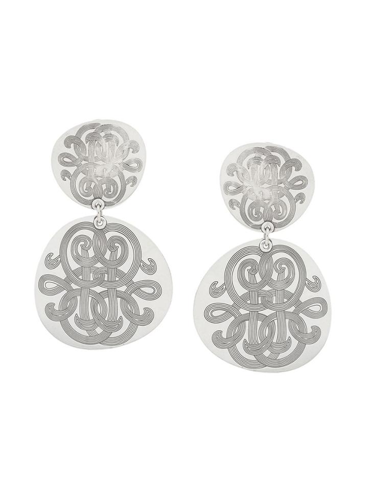 Gas Bijoux Diva Double Earrings - Silver