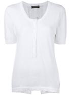 Twin-set - Henley T-shirt - Women - Cotton - S, Women's, White, Cotton