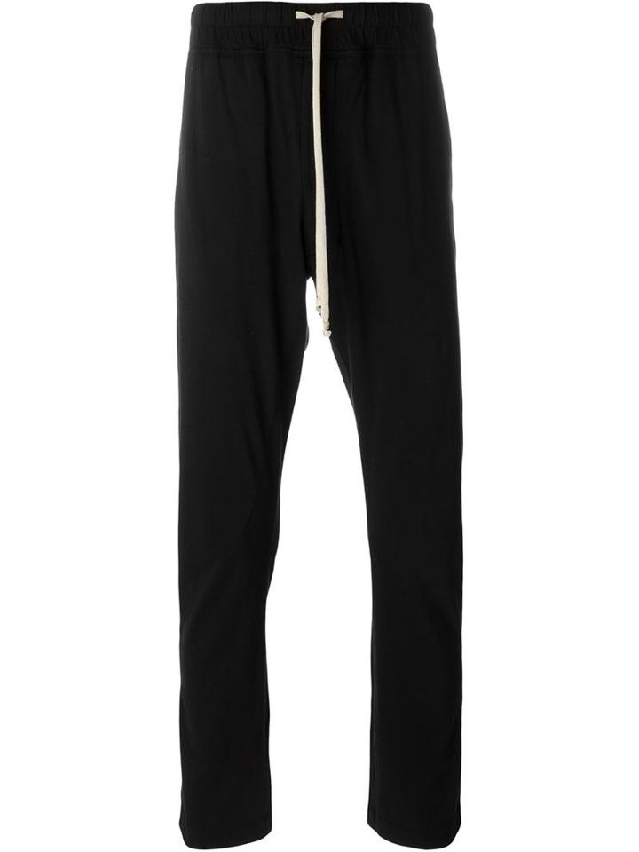 Rick Owens Drkshdw Slim Track Pants, Men's, Size: M, Black, Cotton