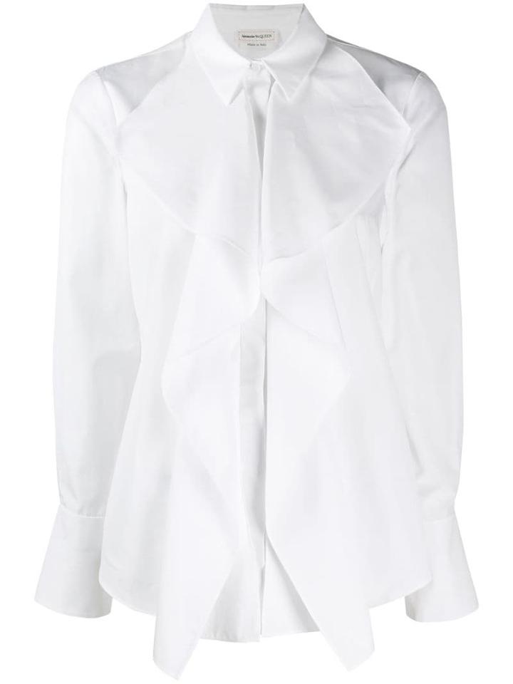 Alexander Mcqueen Draped Detail Shirt - White