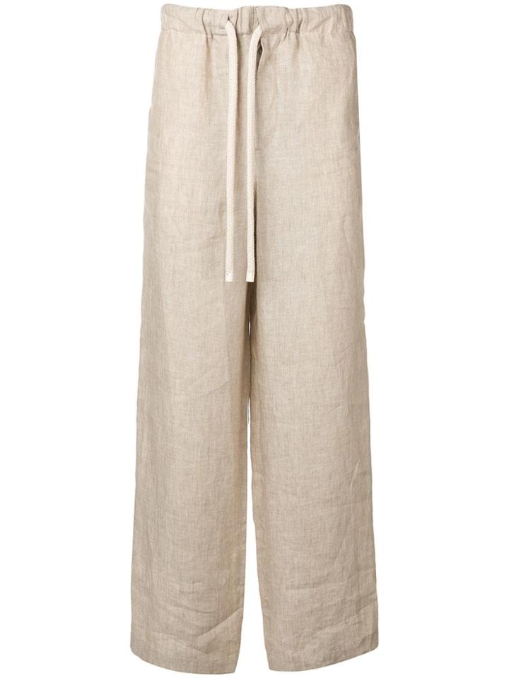 Loewe Wide-leg Trousers - Neutrals
