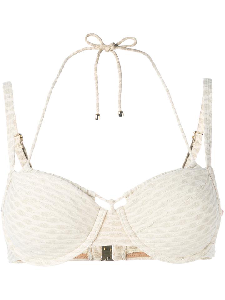 Marlies Dekkers Holi Vintage Plunge Balcony Bikini Top - Nude &
