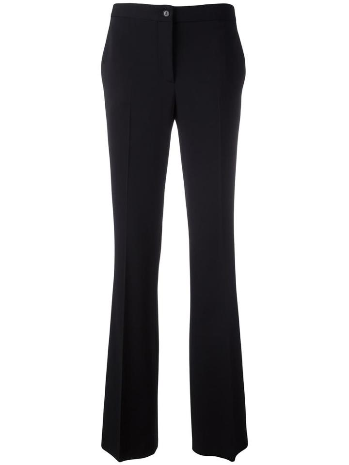 Alberta Ferretti Flared Trousers, Women's, Size: 42, Black, Rayon/wool/other Fibers