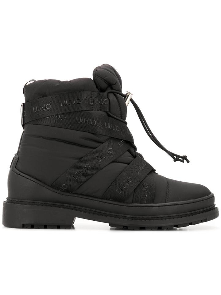 Liu Jo Padded Ankle Boots - Black
