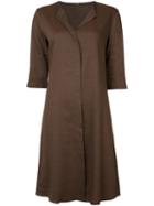 Peter Cohen Shirt Dress, Women's, Size: Medium, Brown, Silk