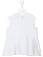 Il Gufo - Sleeveless Peplum Top - Kids - Cotton/spandex/elastane - 8 Yrs, White